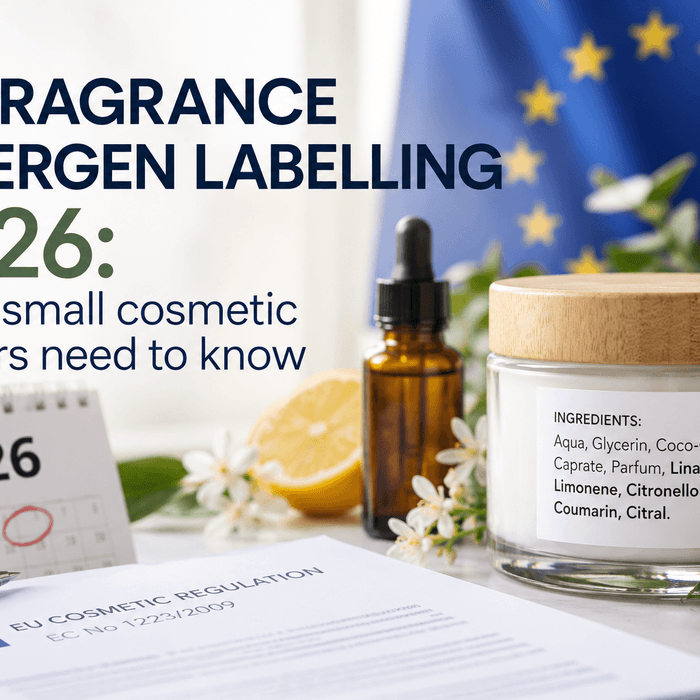 EU fragrance allergen labelling 2026: what small cosmetic makers need to know