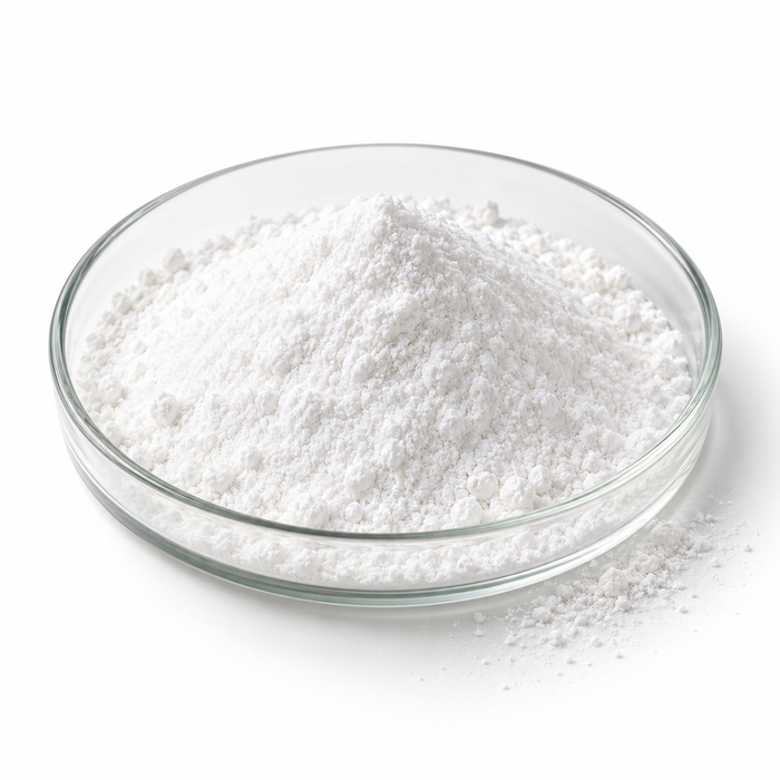 Illustration of Aristoflex AVS white powder in a clear glass dish