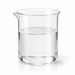 Clear colourless Cetiol CC dicaprylyl carbonate in a glass laboratory beaker on white
