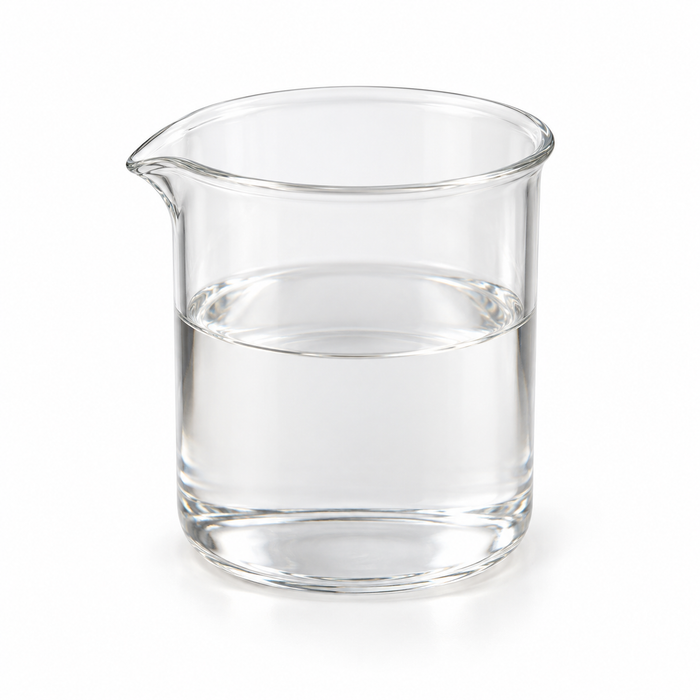 Illustration of Cetiol Sensoft clear colourless liquid in a glass beaker