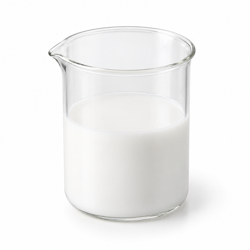 Illustration of Curoxyl 42 white fluid in a clear glass beaker