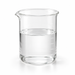 Glypure 70 glycolic acid clear colourless solution in a laboratory beaker on white
