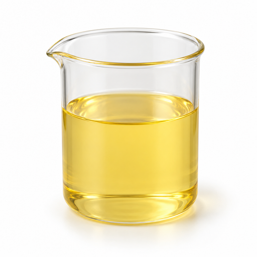Illustration of yellow Varisoft EQ 100 liquid in a glass beaker